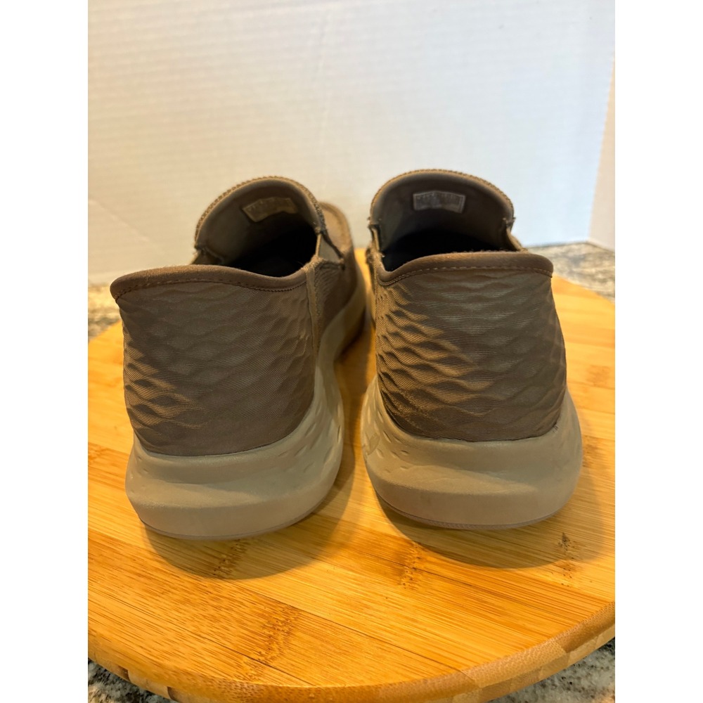 Skechers Slip Ins Men's Taupe Mesh Breathable Slip On‎ Shoes Size 9  sku87 - Picture 3 of 8
